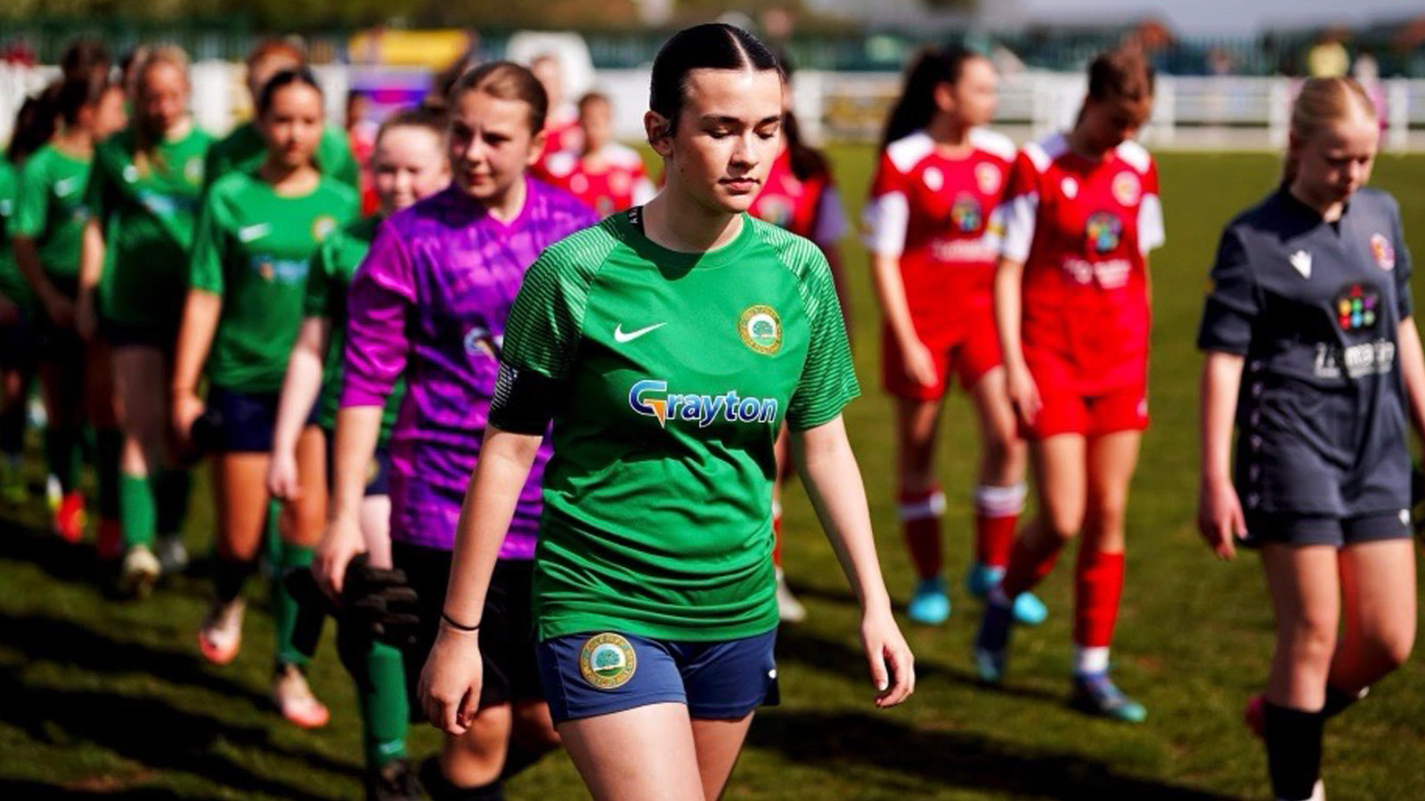Dale Park Belles U14's girls football team