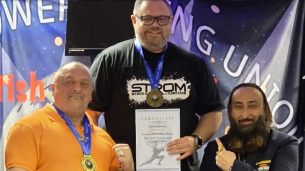 Matt Small weight lifting world champion